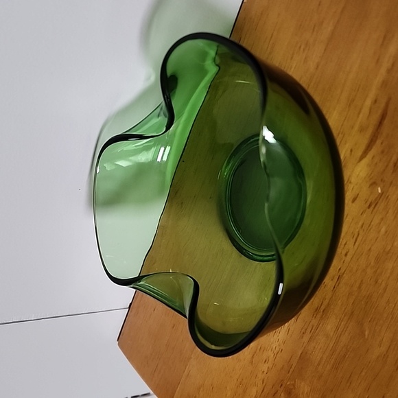 MCM Anchor Hocking Green Dip Bowl - Picture 2 of 6